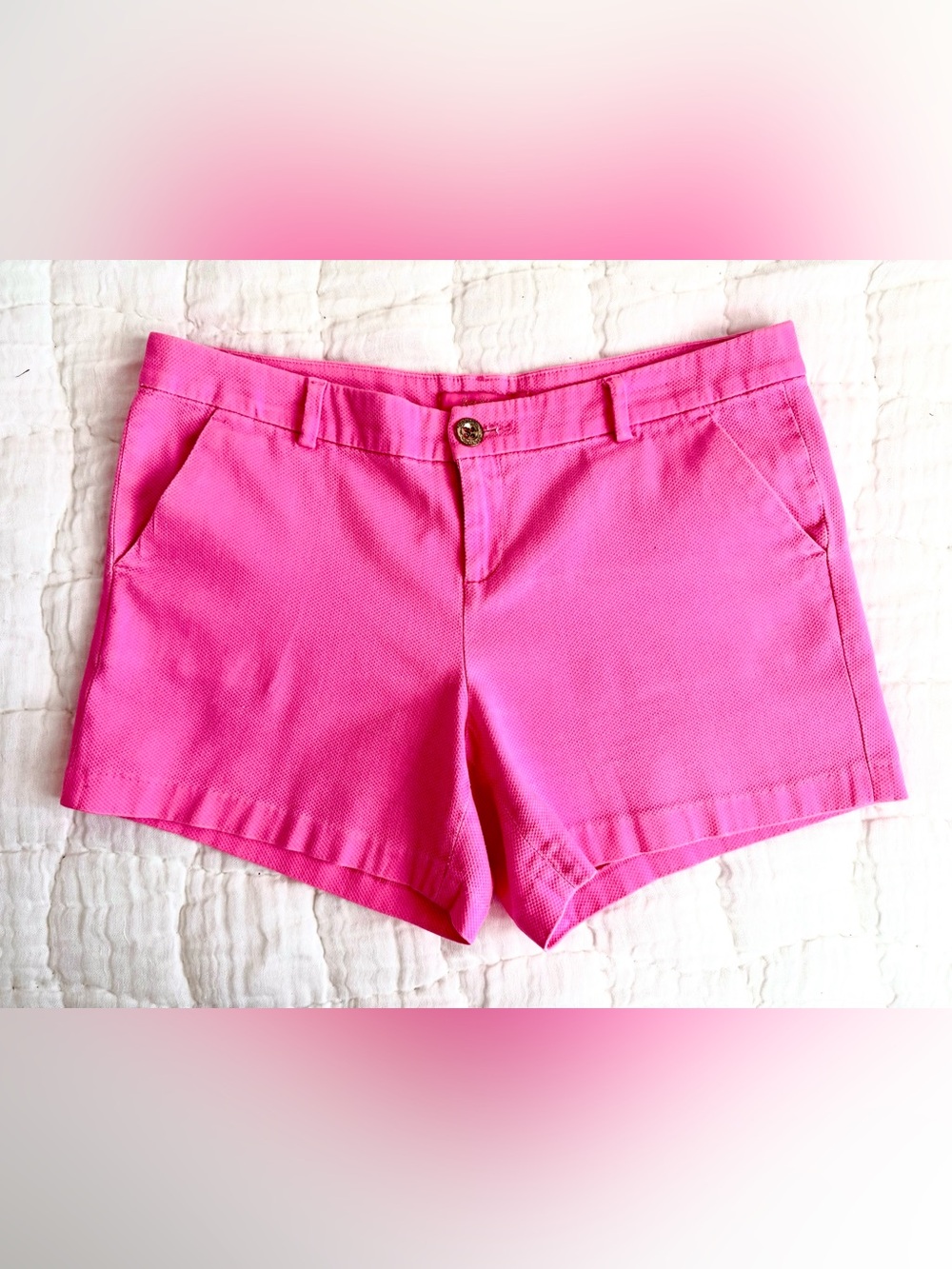 Lilly Pulitzer Hot Pink Tailored Bermuda Shorts